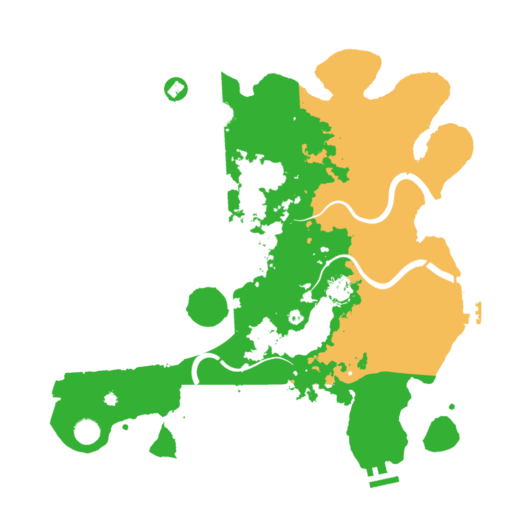 Biome Rust Map: Procedural Map, Size: 3500, Seed: 62653066