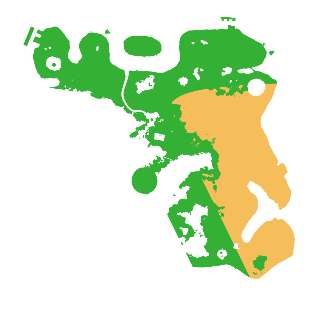 Biome Rust Map: Procedural Map, Size: 3200, Seed: 497324795