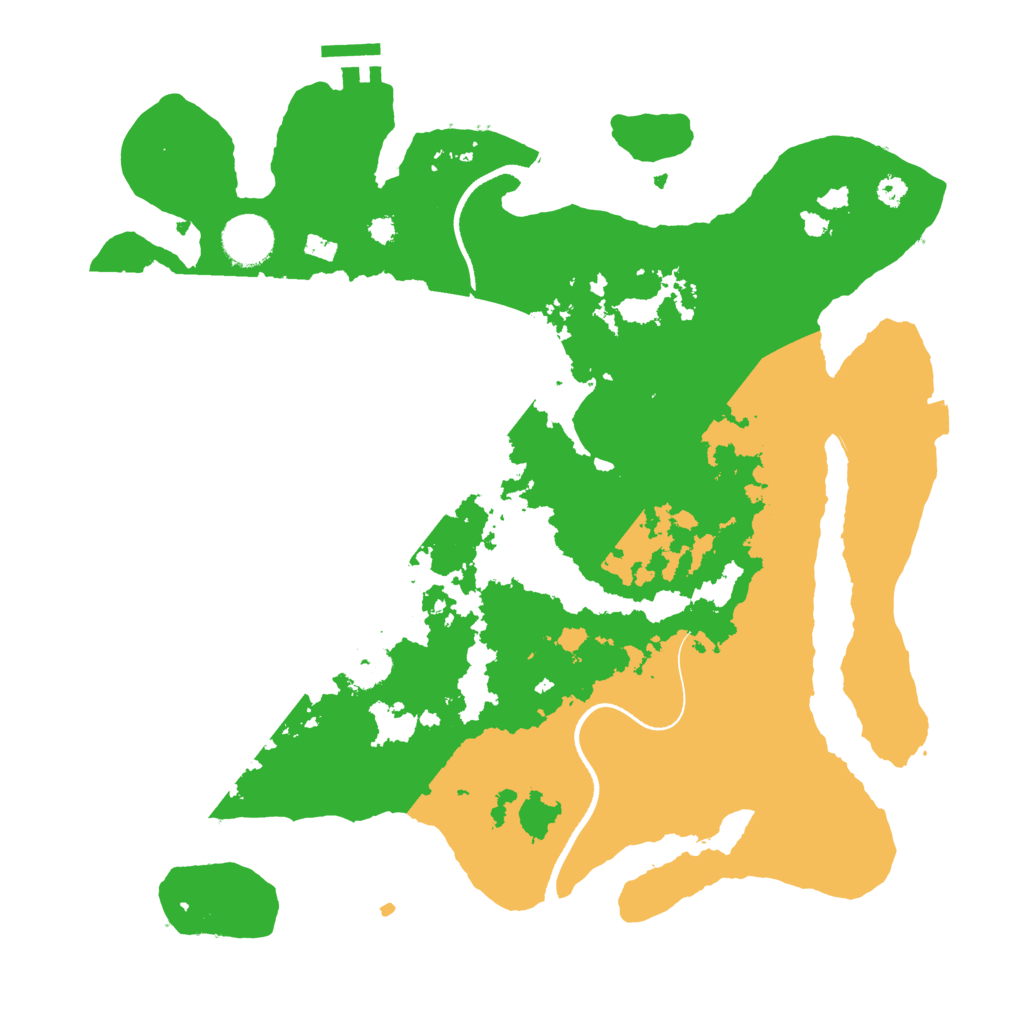 Biome Rust Map: Procedural Map, Size: 3500, Seed: 130323