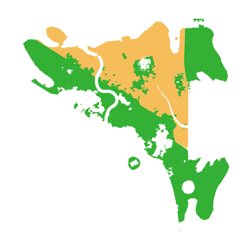 Biome Rust Map: Procedural Map, Size: 3500, Seed: 4634