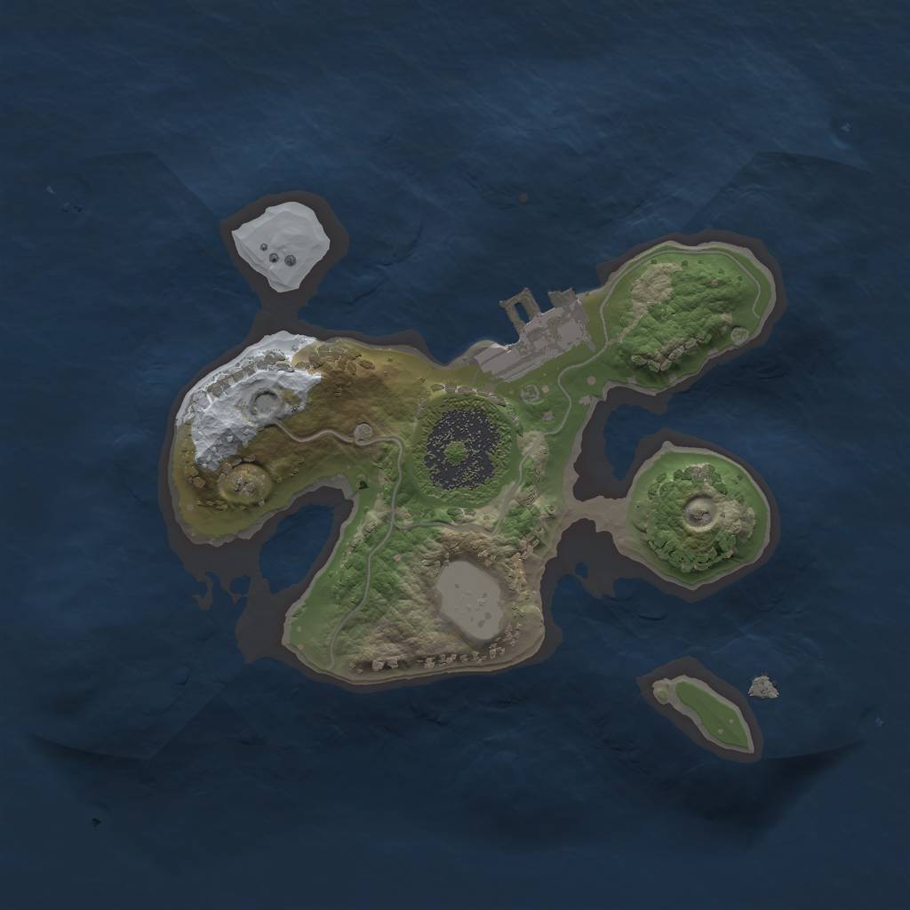 Rust Map: Procedural Map, Size: 1700, Seed: 105630133, 4 Monuments