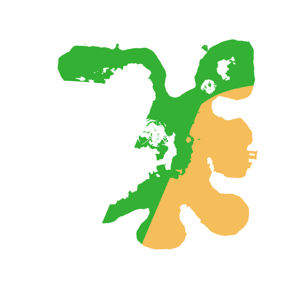 Biome Rust Map: Procedural Map, Size: 2200, Seed: 628157378