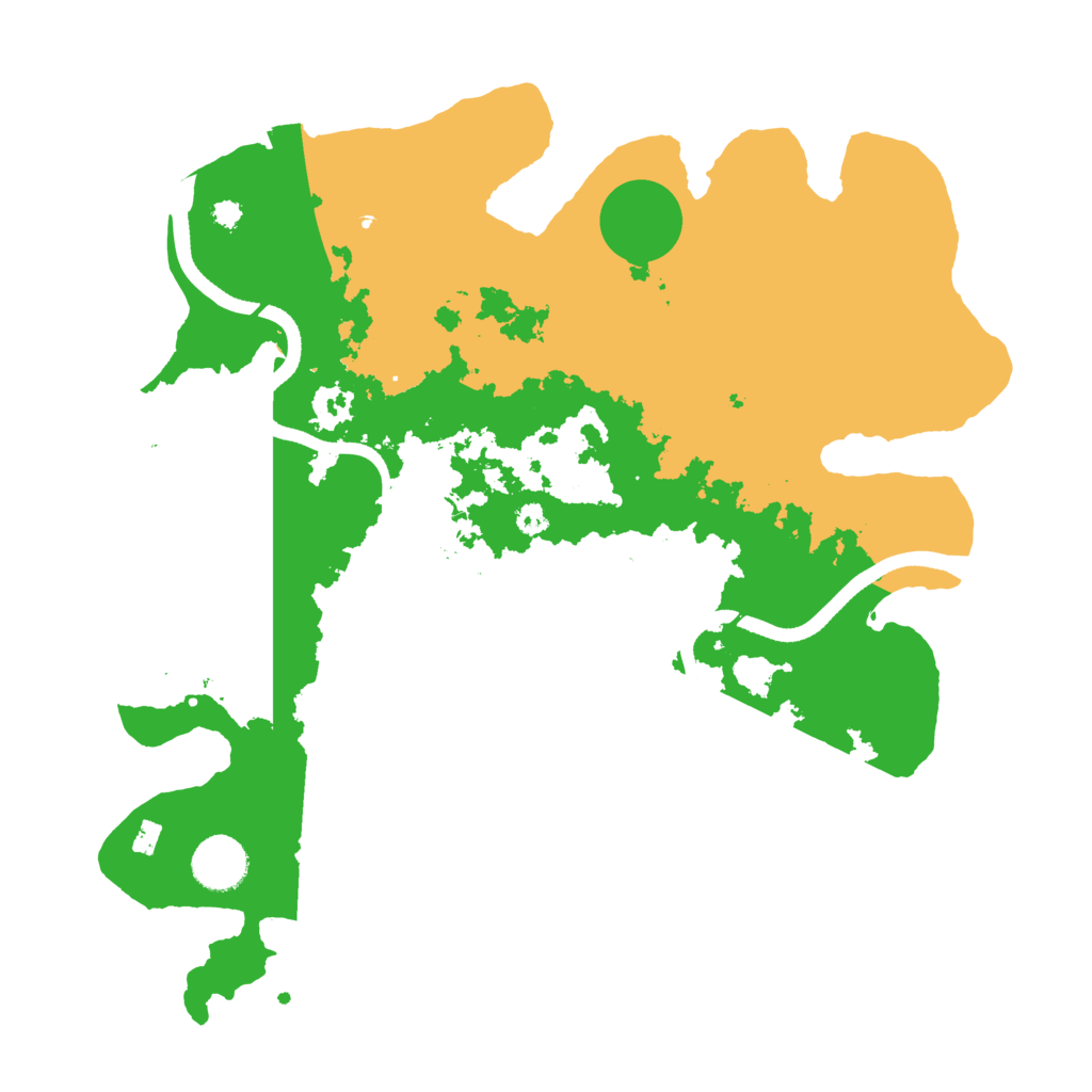 Biome Rust Map: Procedural Map, Size: 3500, Seed: 184499428