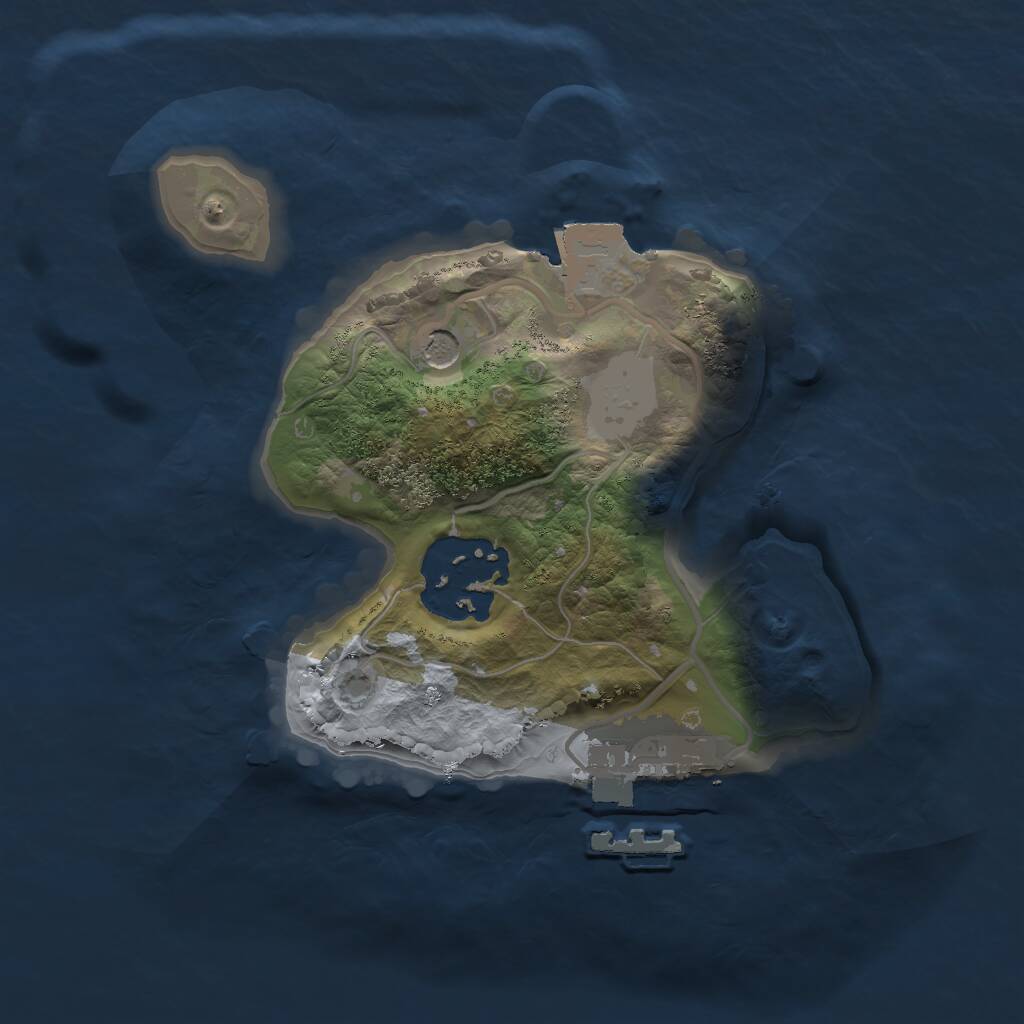 Rust Map: Procedural Map, Size: 1750, Seed: 841793748, 4 Monuments