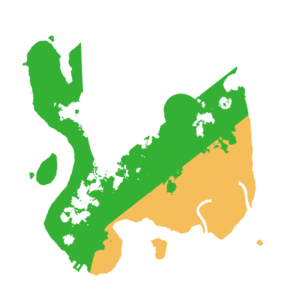 Biome Rust Map: Procedural Map, Size: 2500, Seed: 245333578