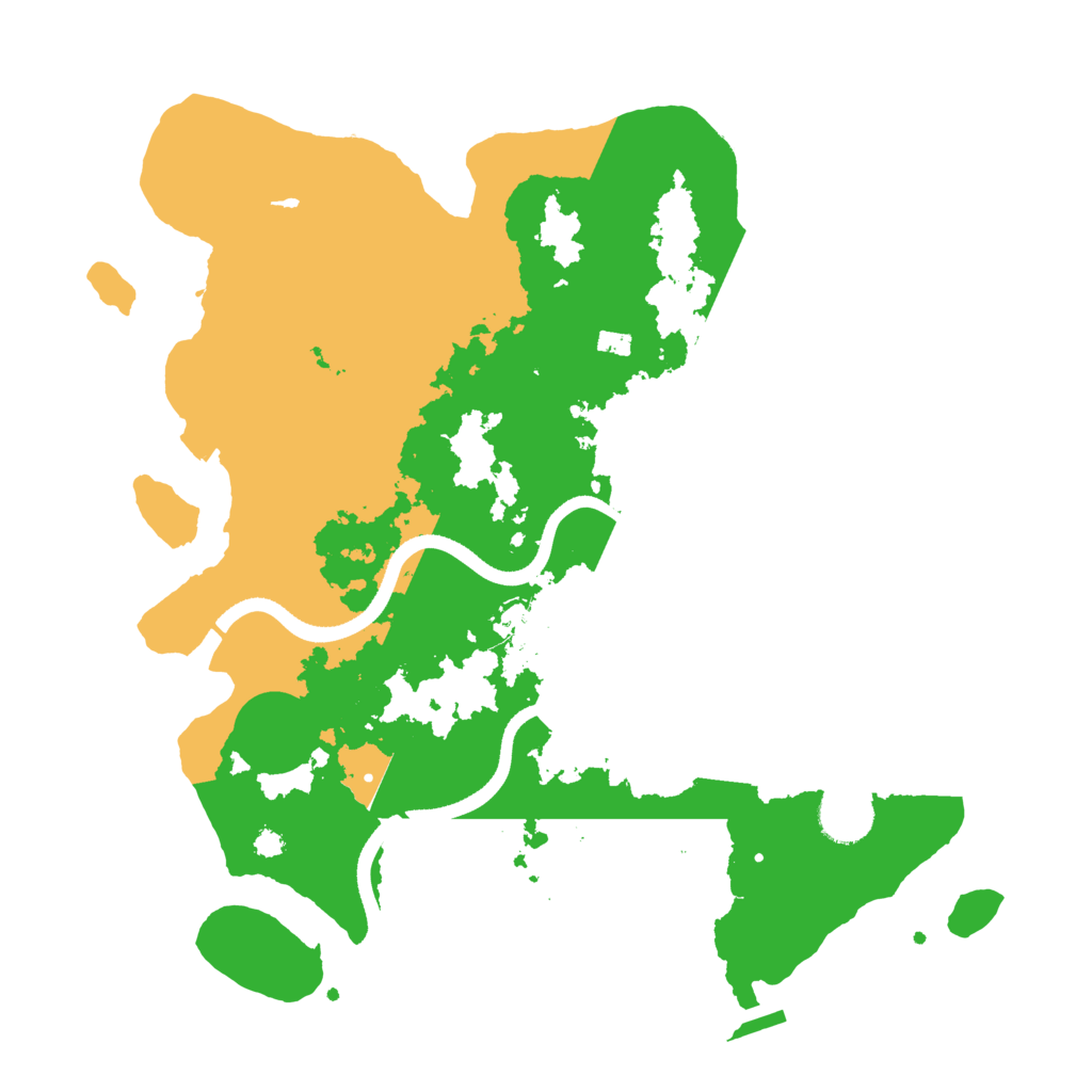 Biome Rust Map: Procedural Map, Size: 3500, Seed: 215519500