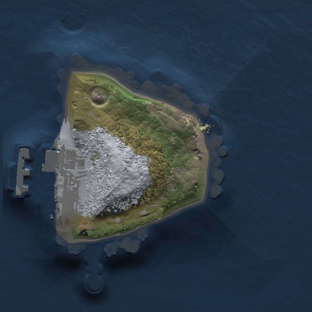 Rust Map: Procedural Map, Size: 1000, Seed: 261020, 2 Monuments