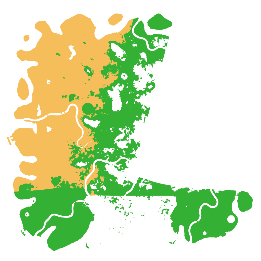 Biome Rust Map: Procedural Map, Size: 6000, Seed: 20110119