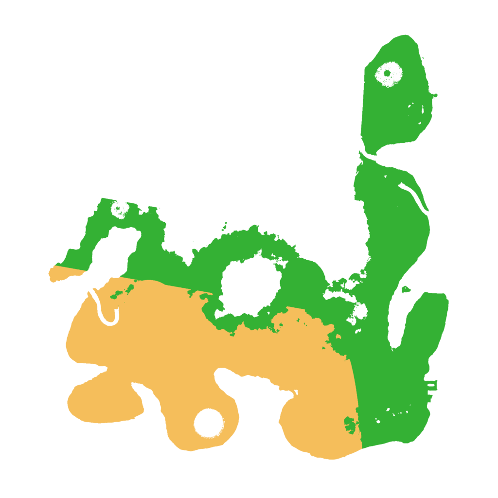 Biome Rust Map: Procedural Map, Size: 3000, Seed: 1309612953