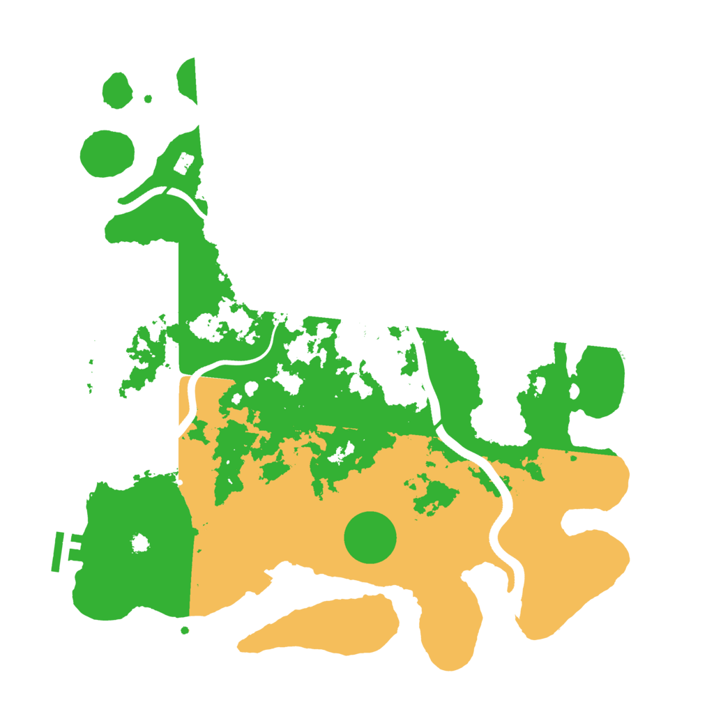 Biome Rust Map: Procedural Map, Size: 3600, Seed: 152