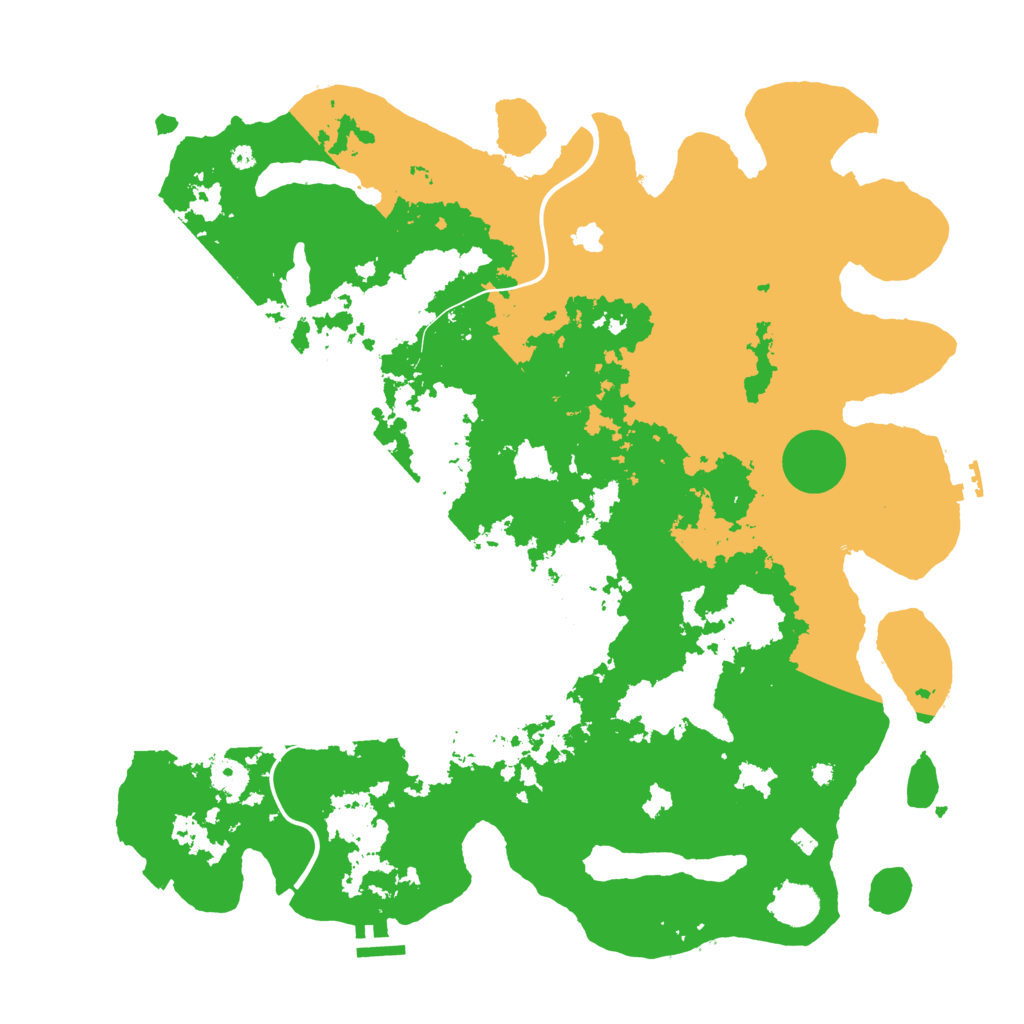 Biome Rust Map: Procedural Map, Size: 4250, Seed: 542862277