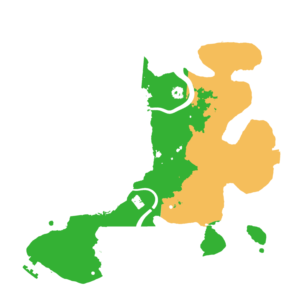 Biome Rust Map: Procedural Map, Size: 2500, Seed: 454925826