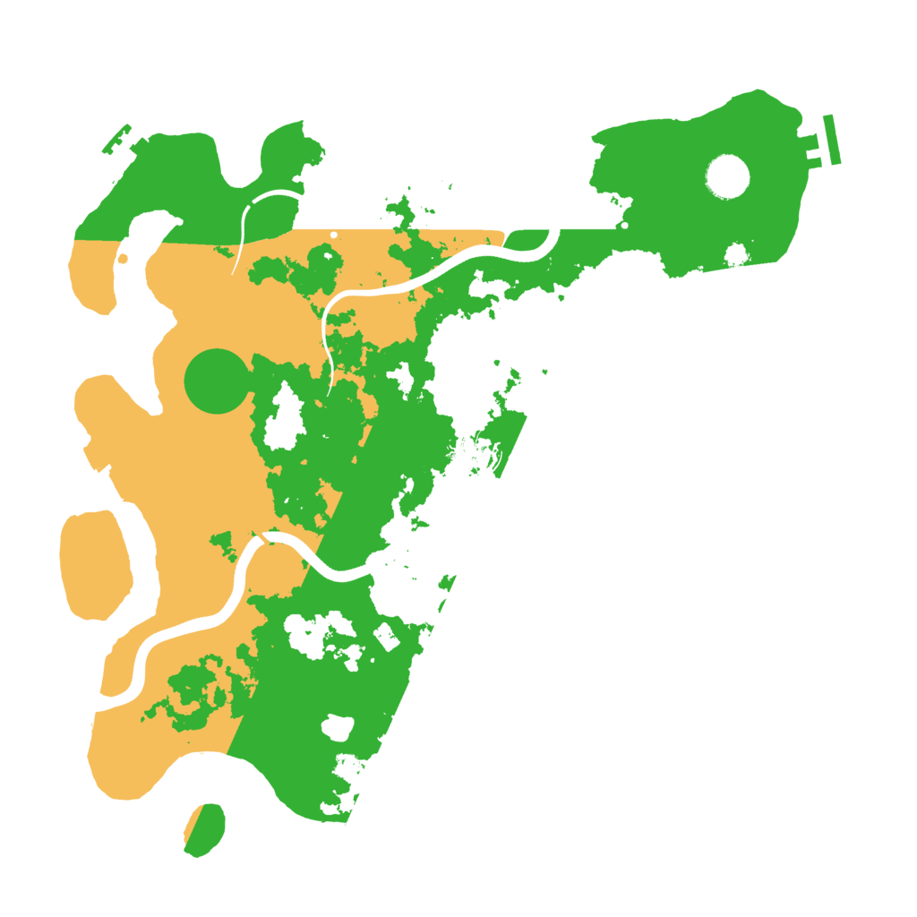 Biome Rust Map: Procedural Map, Size: 3700, Seed: 1239