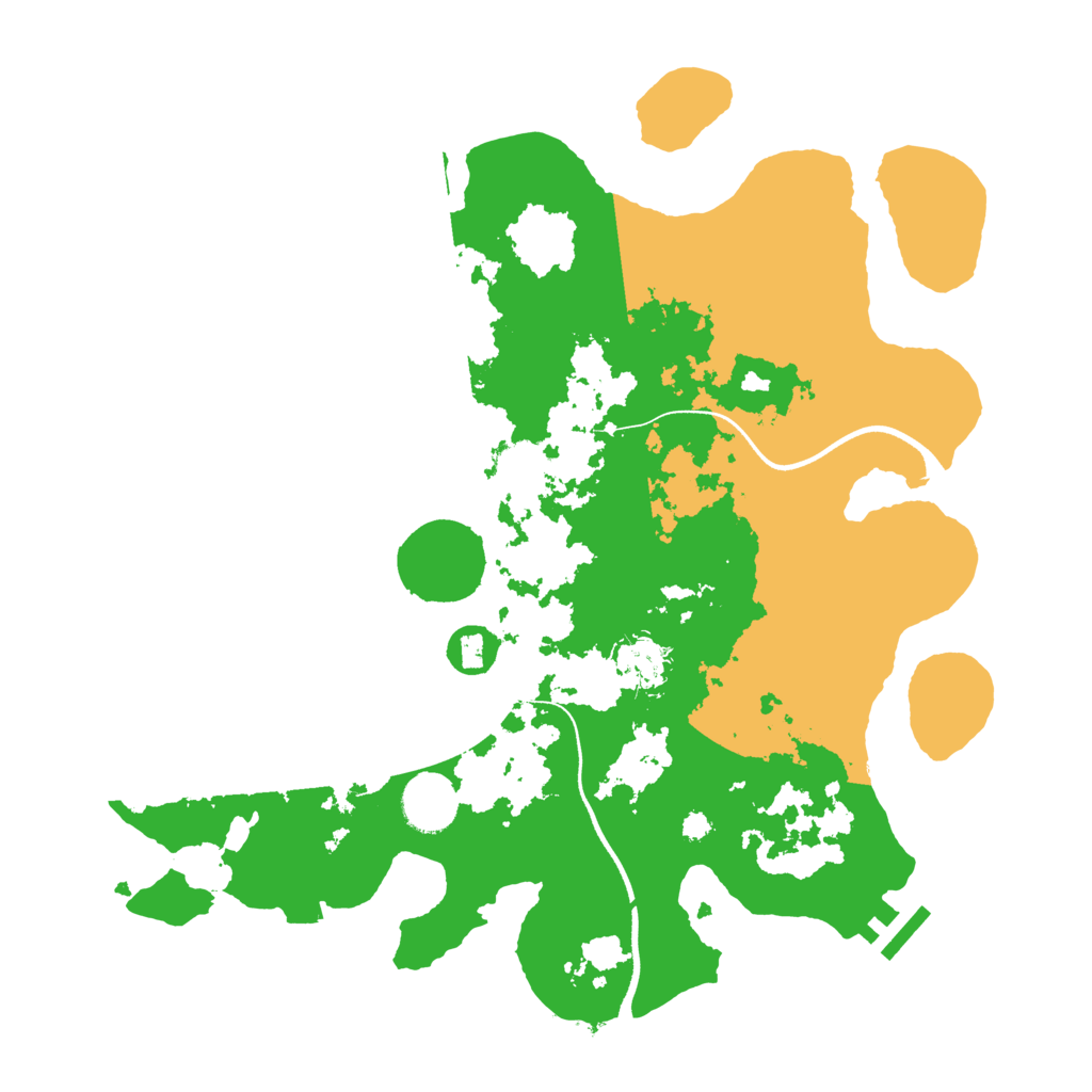 Biome Rust Map: Procedural Map, Size: 3500, Seed: 1491996547