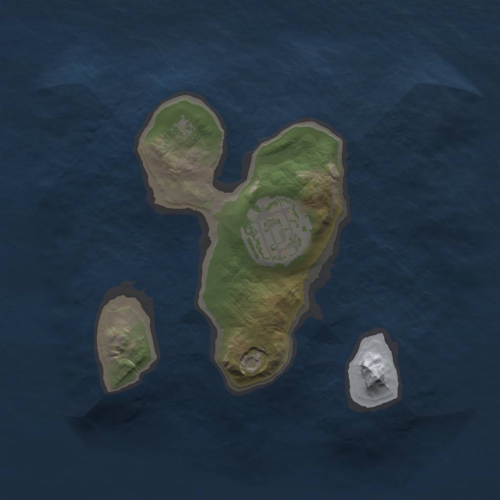 Rust Map: Barren, Size: 1700, Seed: 44, 3 Monuments