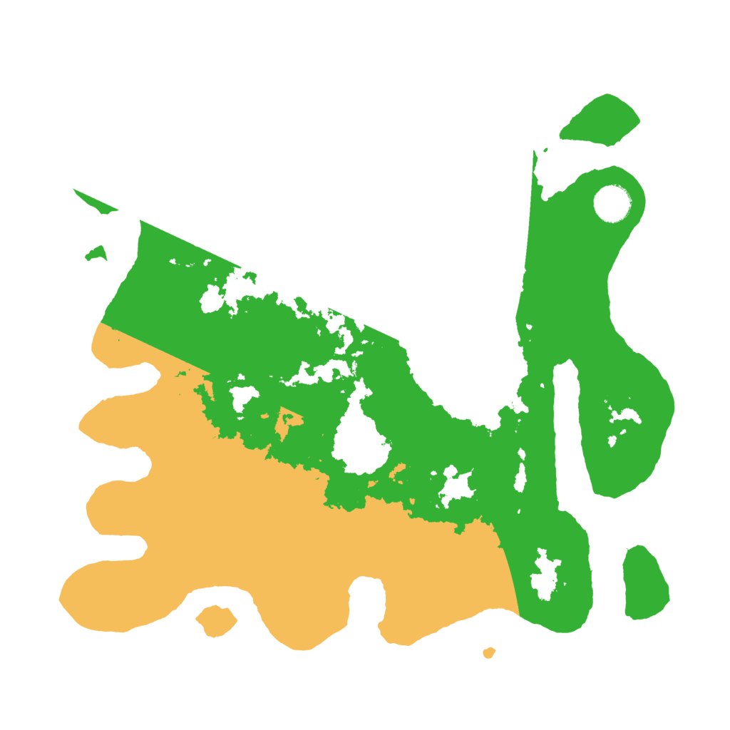 Biome Rust Map: Barren, Size: 3500, Seed: 853377