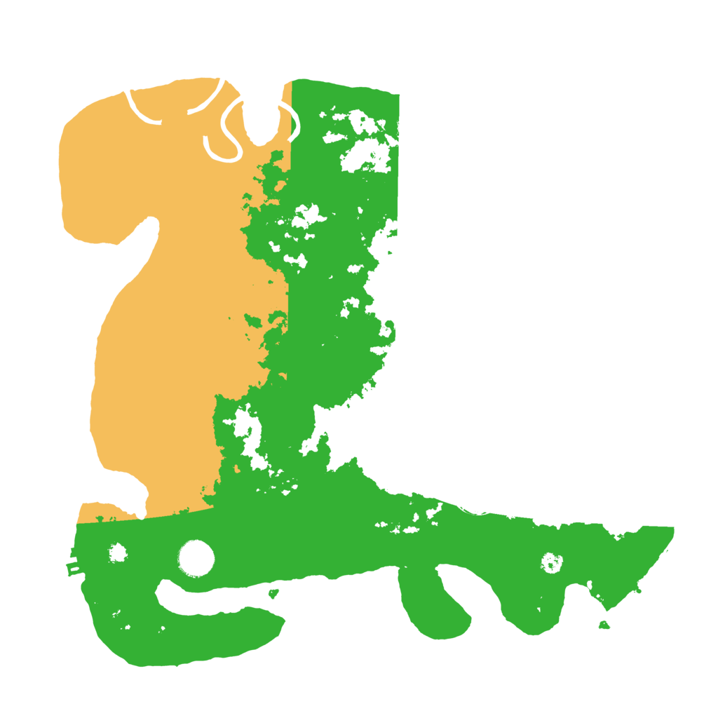 Biome Rust Map: Procedural Map, Size: 3500, Seed: 5455463