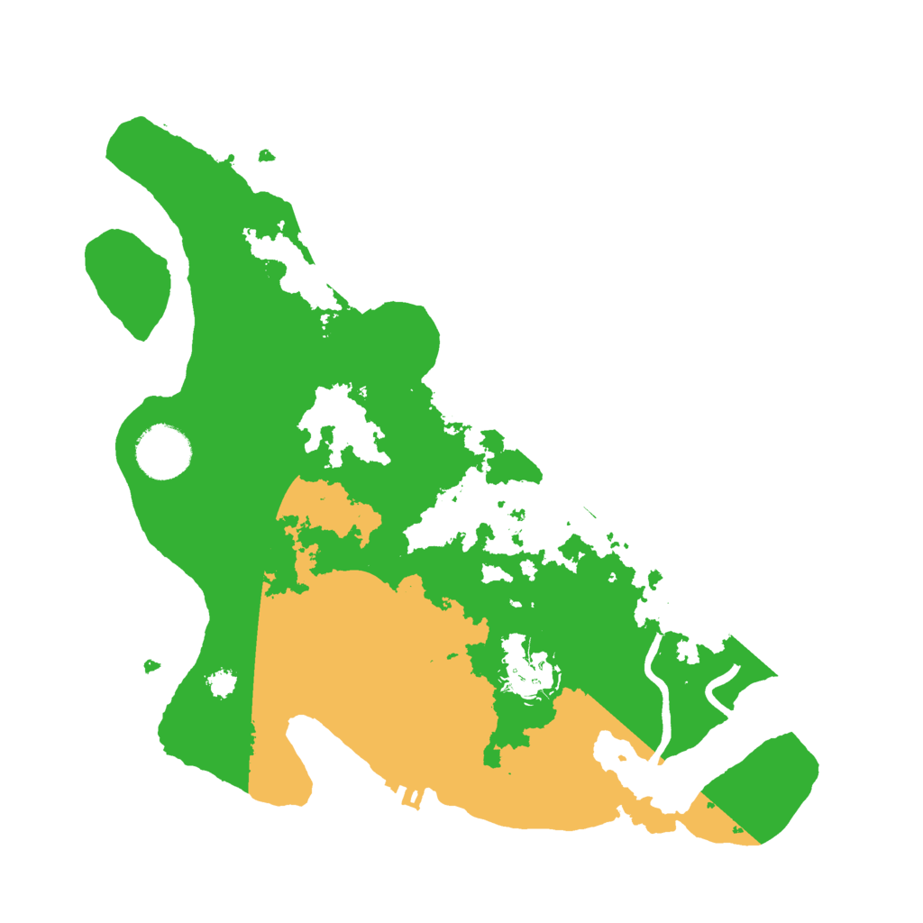 Biome Rust Map: Procedural Map, Size: 3000, Seed: 215616665