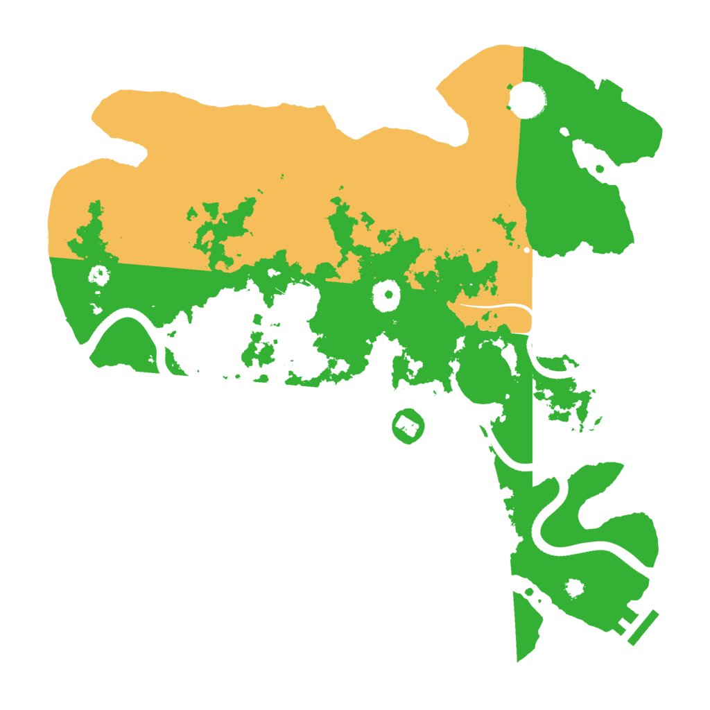 Biome Rust Map: Procedural Map, Size: 3500, Seed: 798893550
