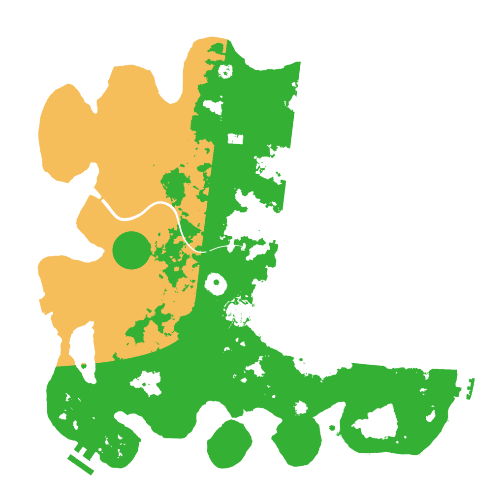 Biome Rust Map: Procedural Map, Size: 3500, Seed: 572842