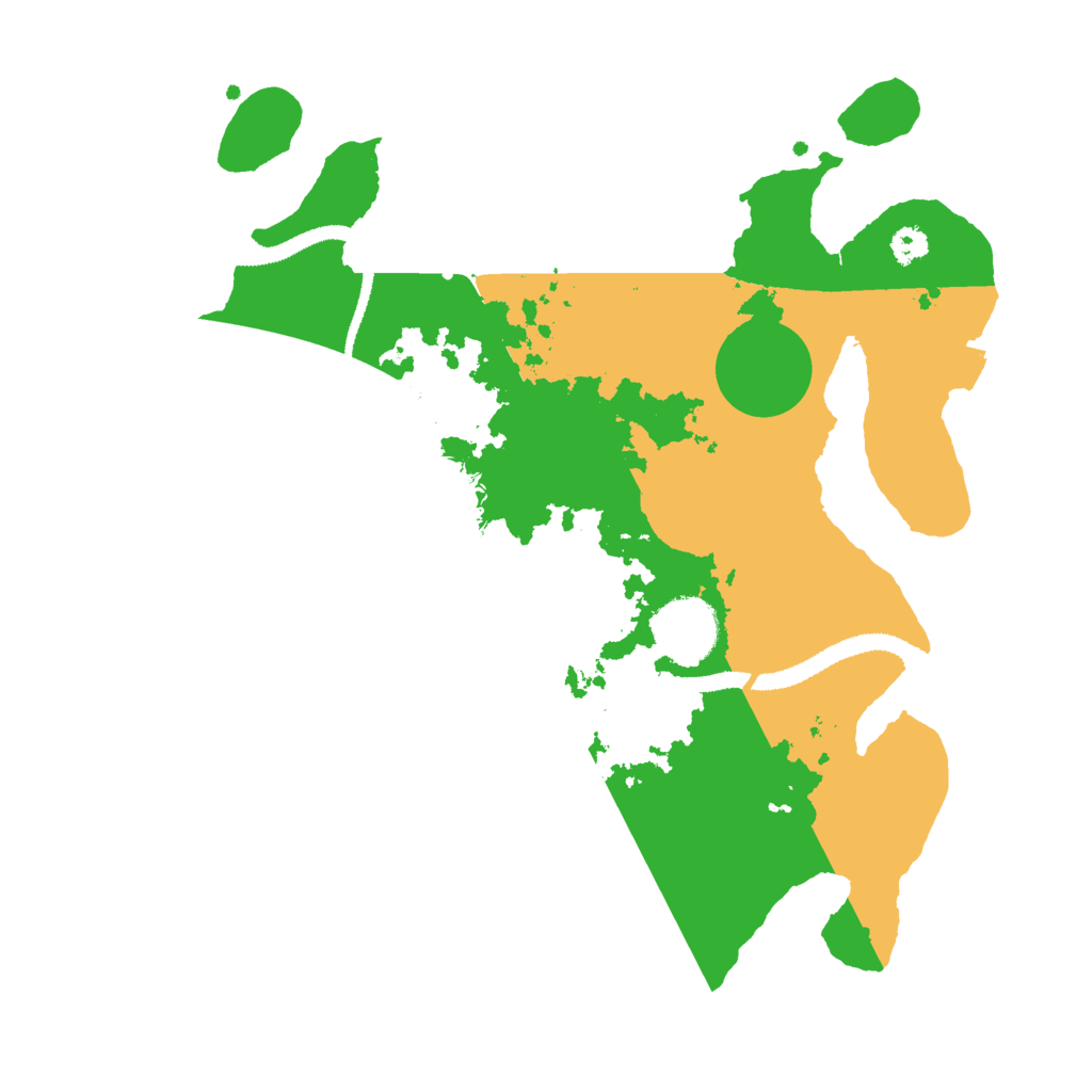 Biome Rust Map: Procedural Map, Size: 3000, Seed: 128630358