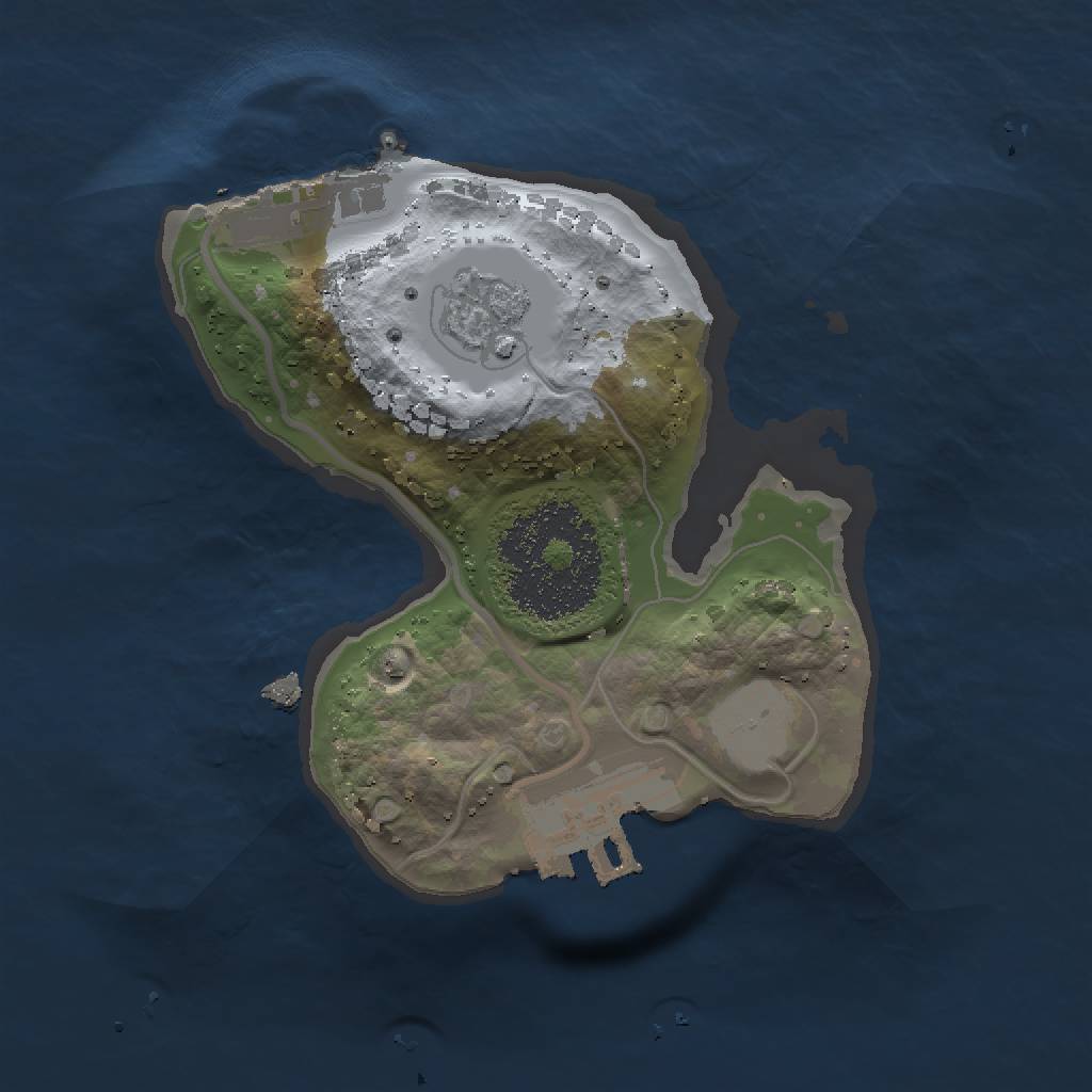 Rust Map: Procedural Map, Size: 1500, Seed: 2063257826, 6 Monuments