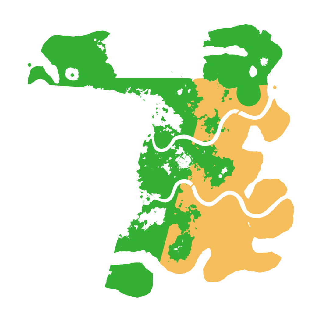 Biome Rust Map: Procedural Map, Size: 3500, Seed: 441532490