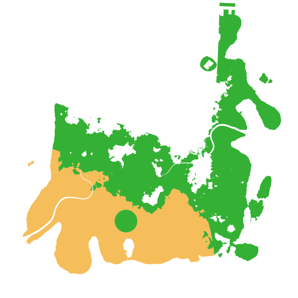 Biome Rust Map: Procedural Map, Size: 3500, Seed: 41731770