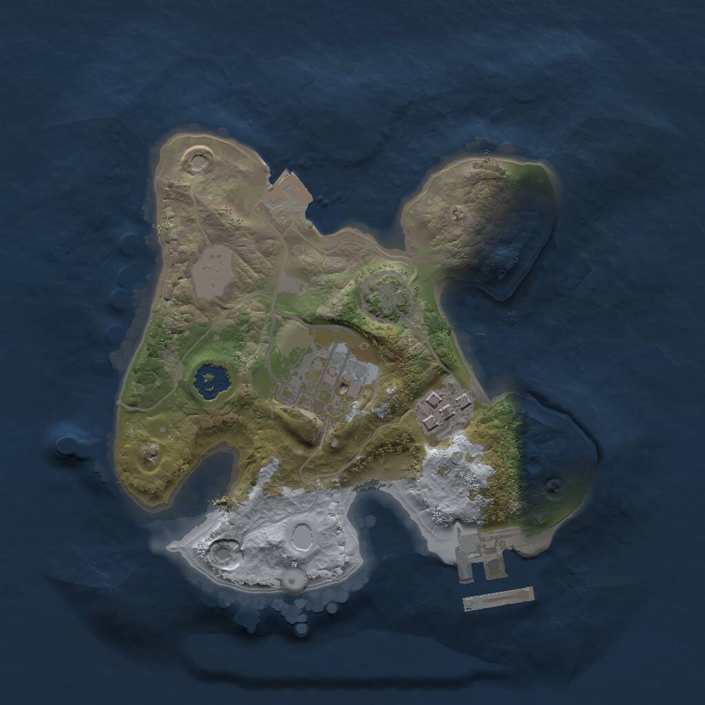 Rust Map: Procedural Map, Size: 2000, Seed: 868882515, 5 Monuments