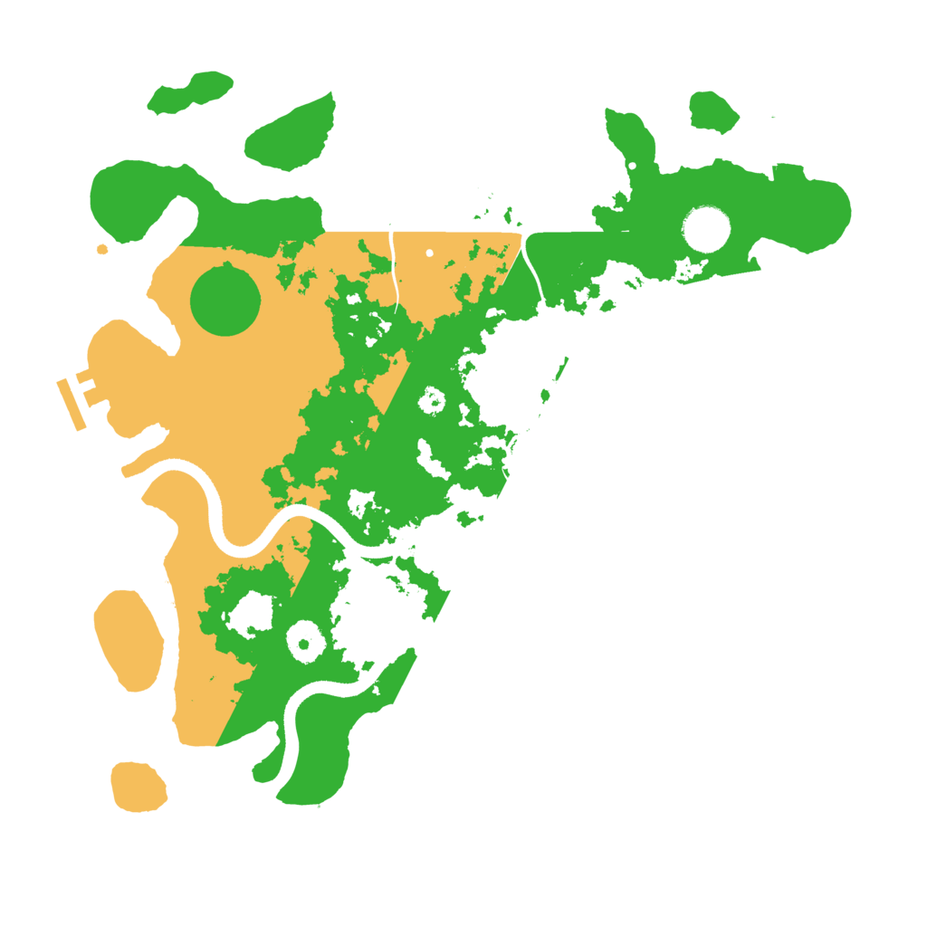 Biome Rust Map: Procedural Map, Size: 3500, Seed: 92495977