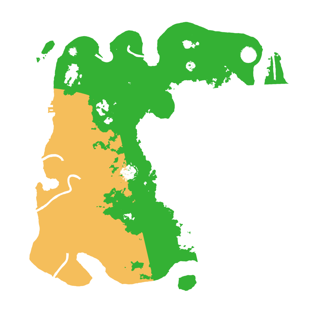 Biome Rust Map: Procedural Map, Size: 3500, Seed: 831639805