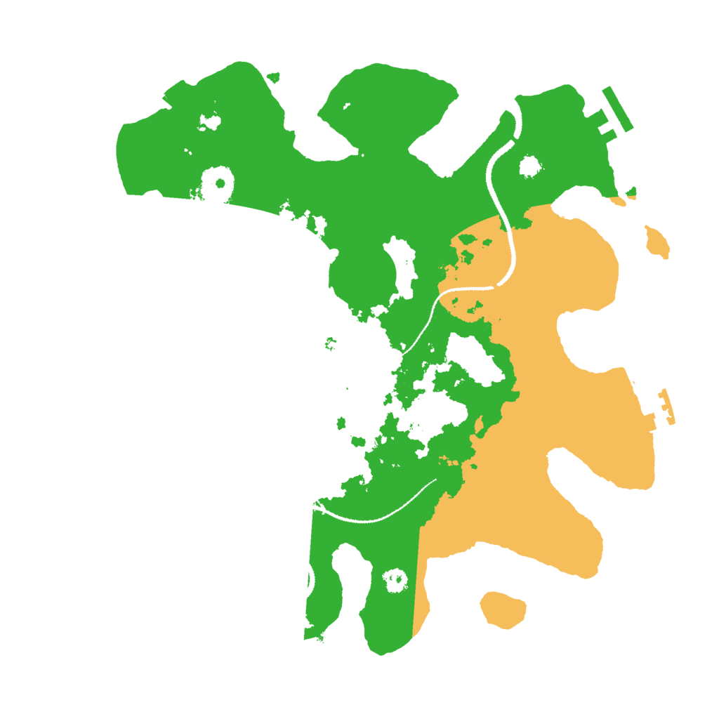 Biome Rust Map: Procedural Map, Size: 3000, Seed: 12627