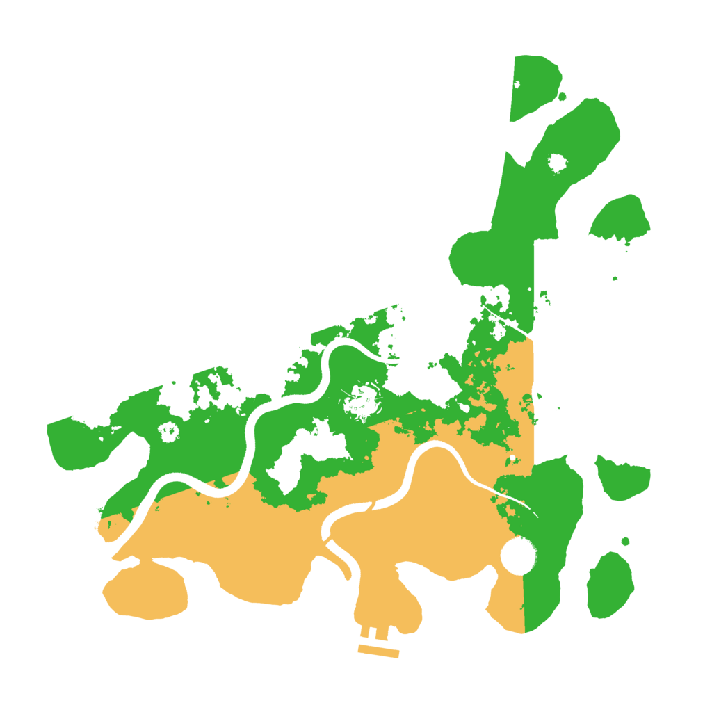Biome Rust Map: Procedural Map, Size: 3500, Seed: 30578263