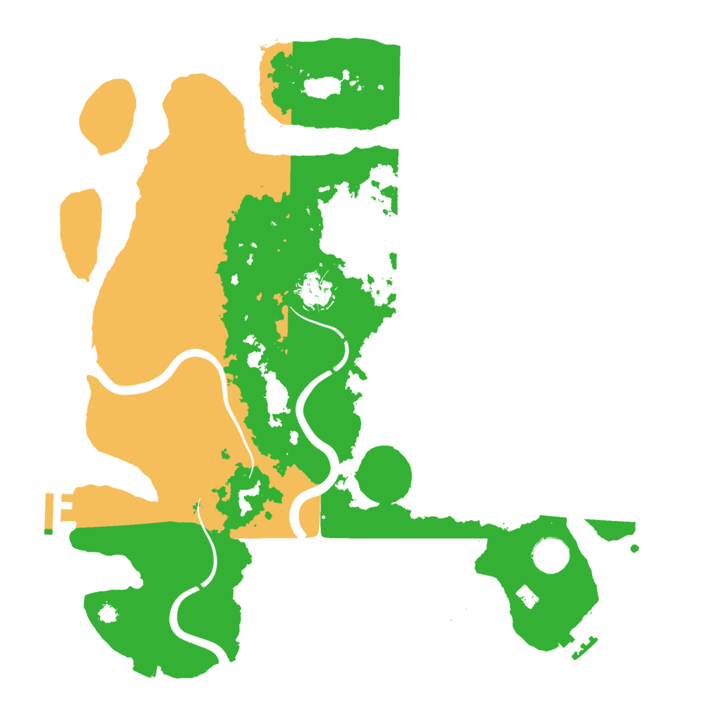 Biome Rust Map: Procedural Map, Size: 3500, Seed: 414638494