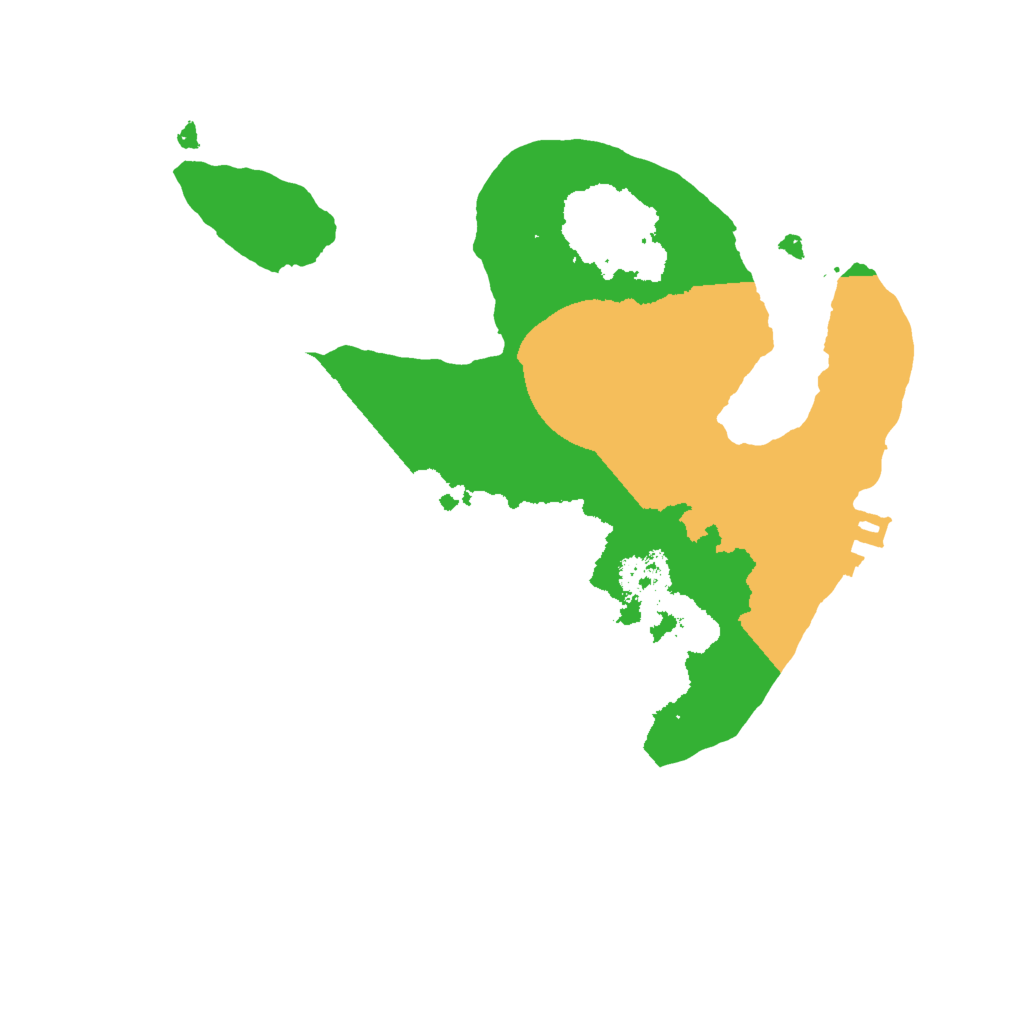 Biome Rust Map: Procedural Map, Size: 2000, Seed: 851173191