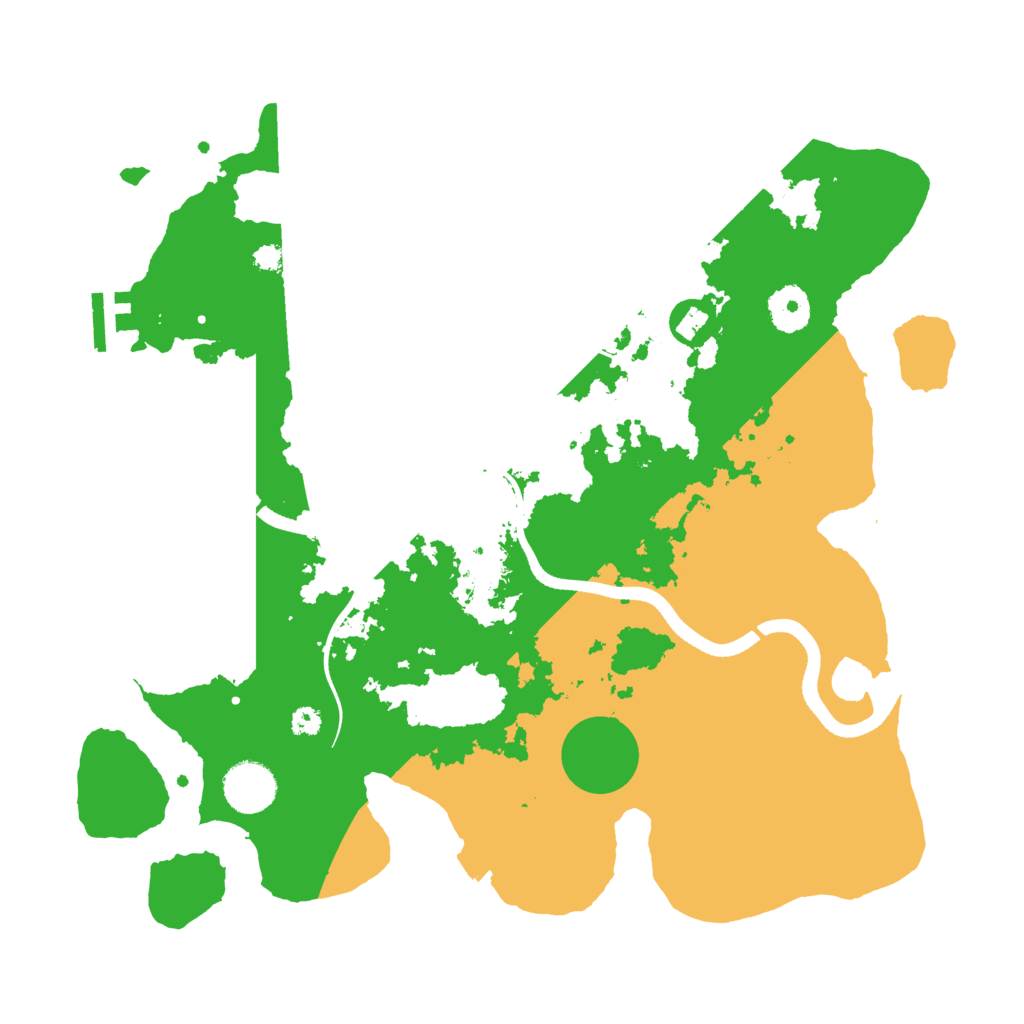 Biome Rust Map: Procedural Map, Size: 3500, Seed: 895975852