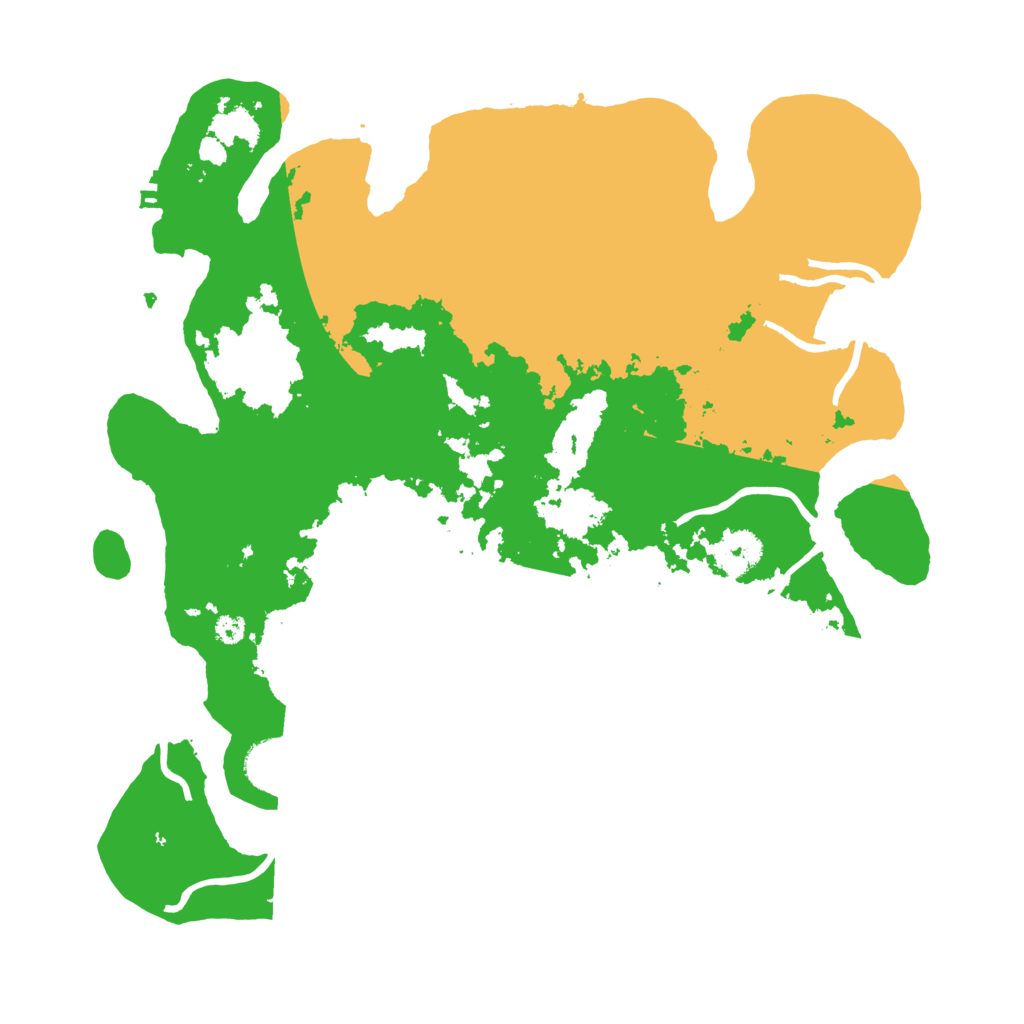 Biome Rust Map: Procedural Map, Size: 3500, Seed: 382396330