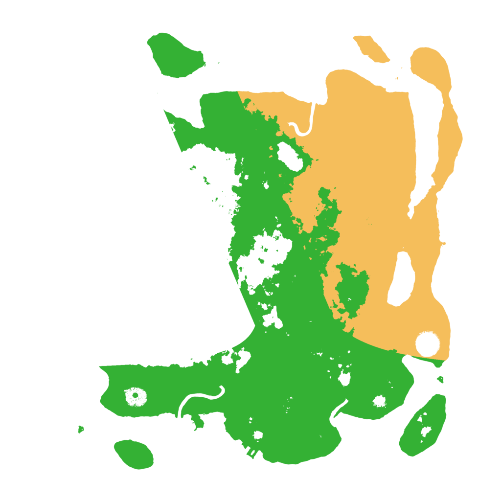 Biome Rust Map: Procedural Map, Size: 3666, Seed: 20180124