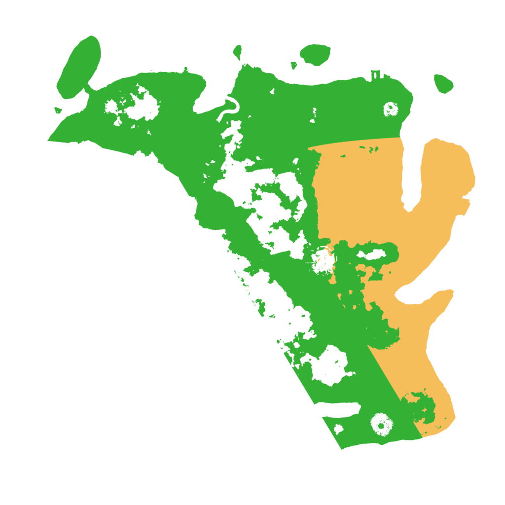 Biome Rust Map: Procedural Map, Size: 3500, Seed: 11196314