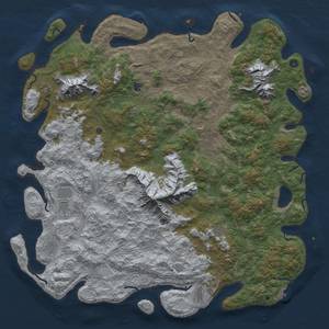 Thumbnail Rust Map: Procedural Map, Size: 6000, Seed: 2035748902, 18 Monuments