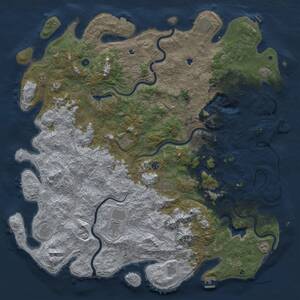 Thumbnail Rust Map: Procedural Map, Size: 6000, Seed: 2035748902, 17 Monuments