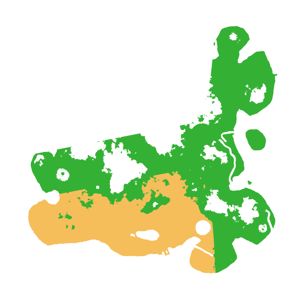 Biome Rust Map: Procedural Map, Size: 3500, Seed: 65193