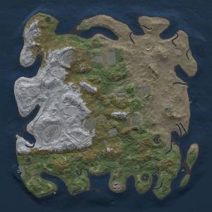 Thumbnail Rust Map: Procedural Map, Size: 4250, Seed: 1373047209, 18 Monuments