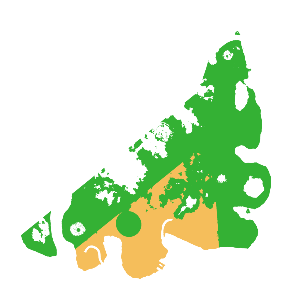 Biome Rust Map: Procedural Map, Size: 3200, Seed: 183234