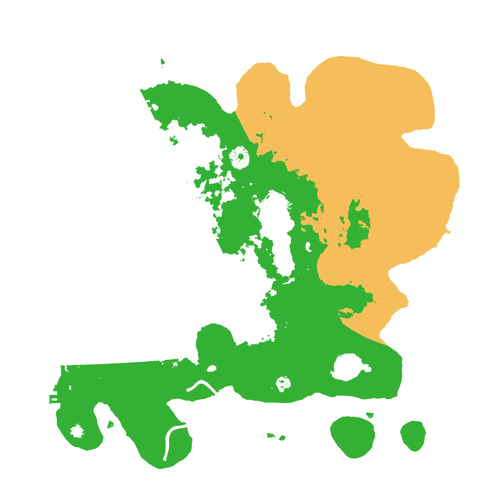 Biome Rust Map: Procedural Map, Size: 3500, Seed: 12823666