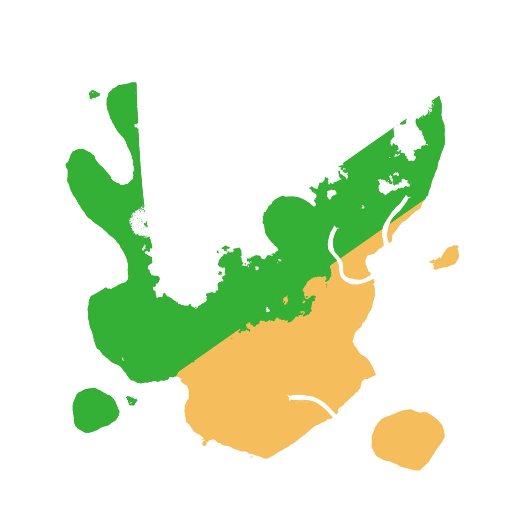 Biome Rust Map: Procedural Map, Size: 2500, Seed: 946579