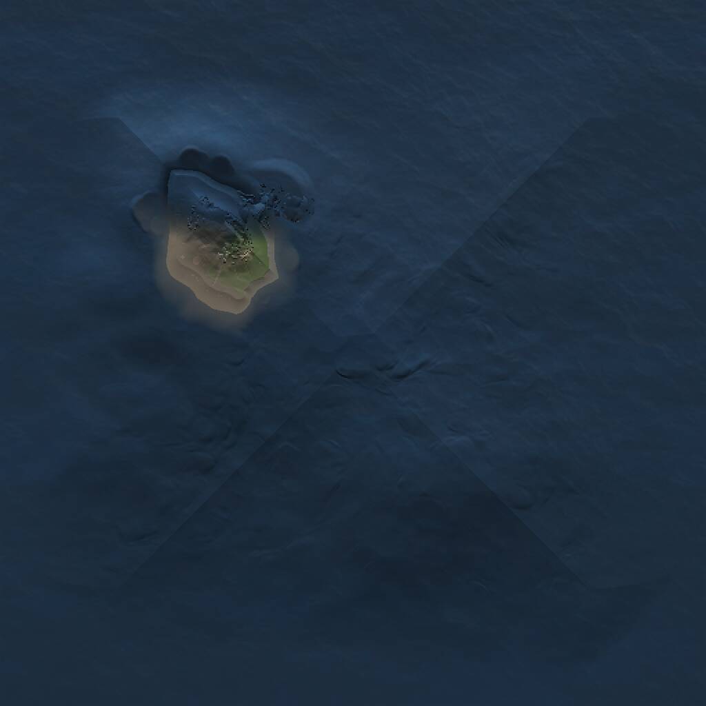 Rust Map: Procedural Map, Size: 1000, Seed: 10907, 1 Monuments