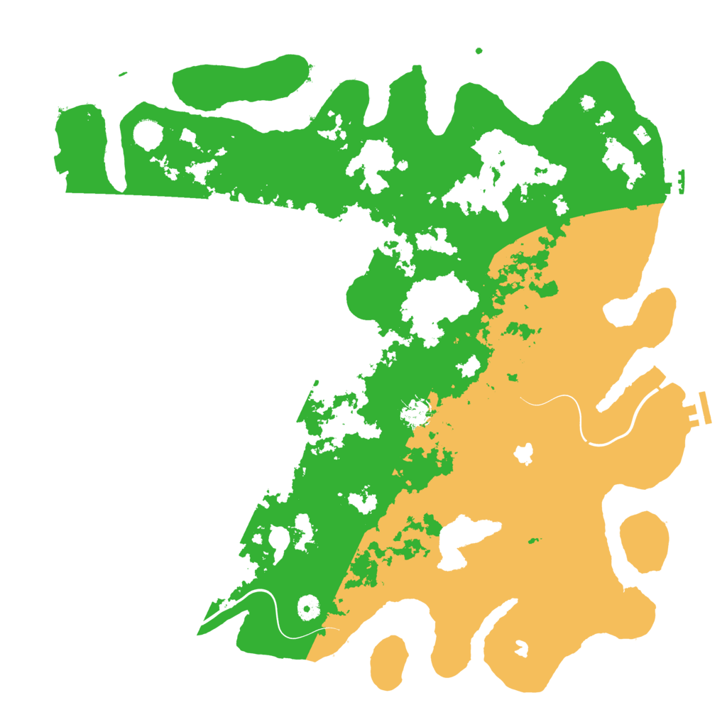 Biome Rust Map: Procedural Map, Size: 4500, Seed: 421420421
