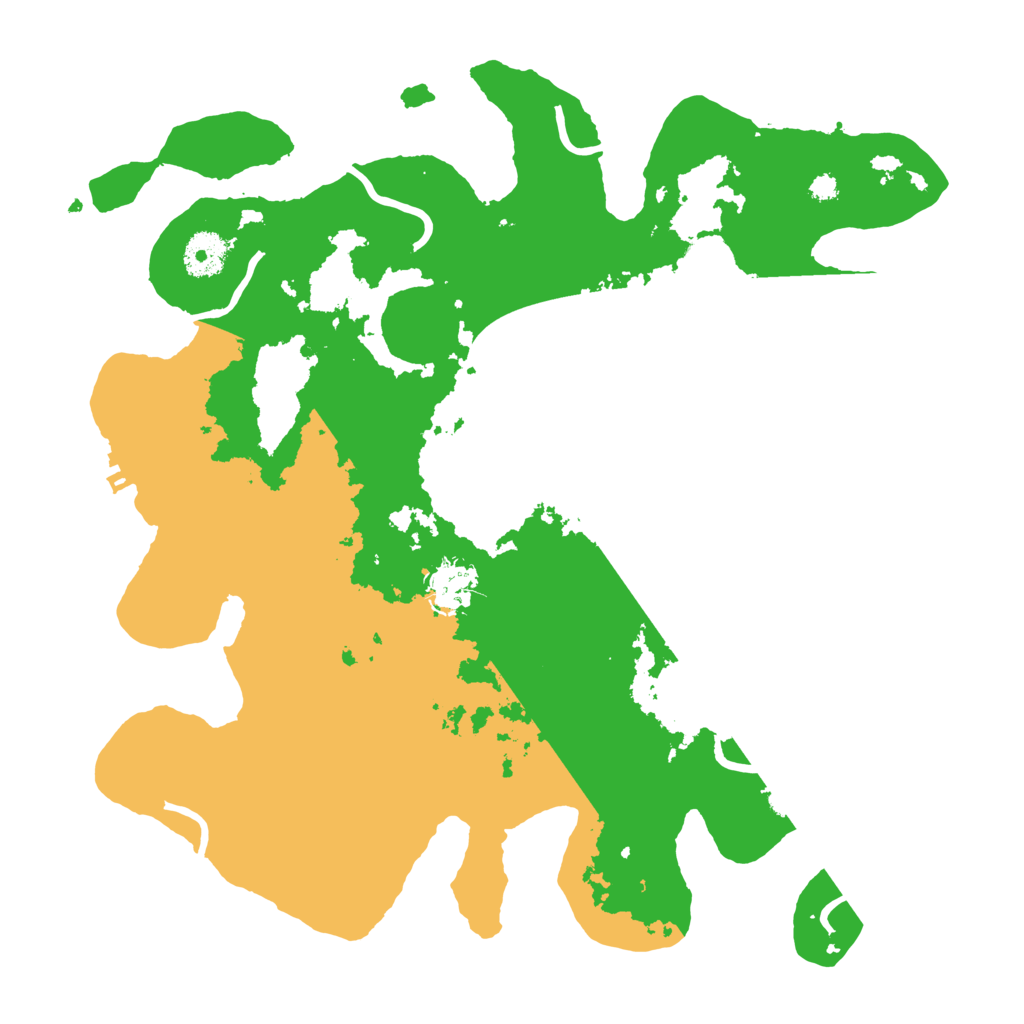 Biome Rust Map: Procedural Map, Size: 3500, Seed: 563432