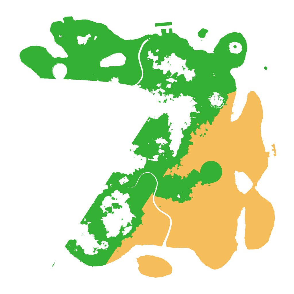 Biome Rust Map: Procedural Map, Size: 3550, Seed: 100816564